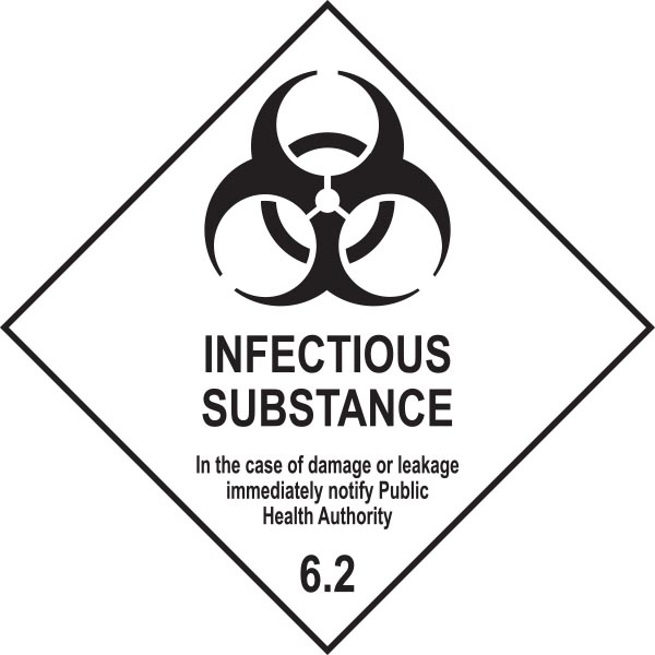 Dg Diamond Class Infectious Substances Ph Neutralising Hazards