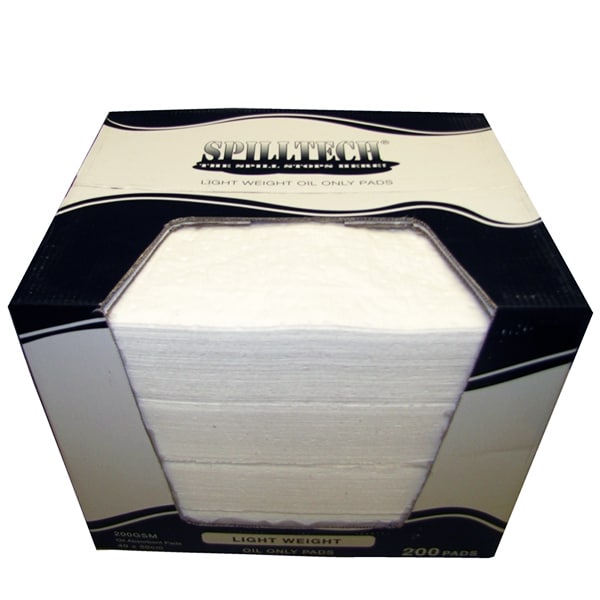 SpillTech® Oil Only Absorbent Pads 200GSM pH7 Neutralising Hazards