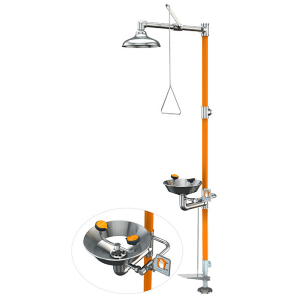 Safety Station with Eye/Face Wash - All Stainless Steel Construction - Image 2