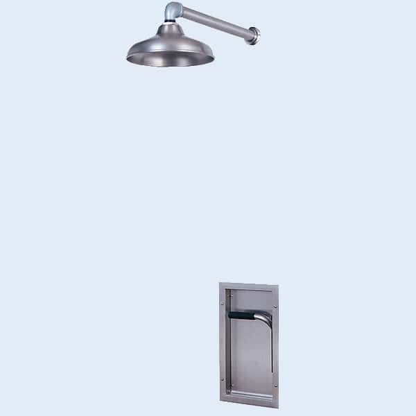 Recessed Emergency Shower, Wall Mounted Exposed Shower Head pH7