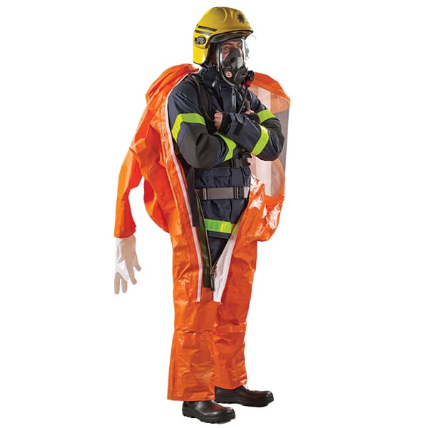 tight hazmat suit