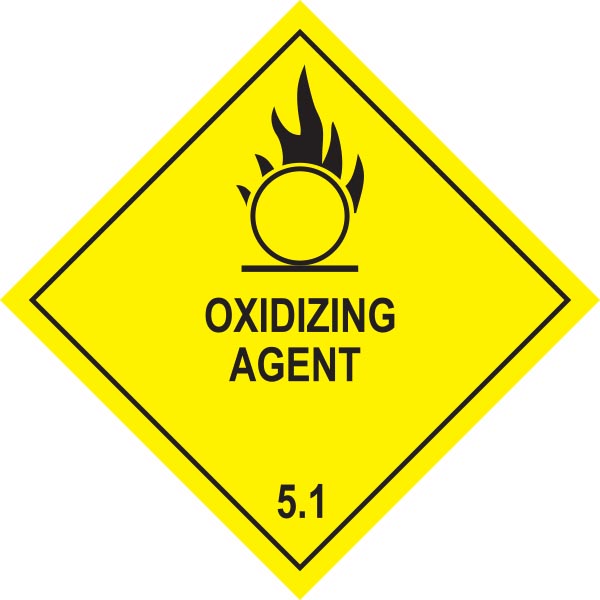 Dg Diamond Class 5 1 Oxidizing Agent Ph7 Neutralising Hazards