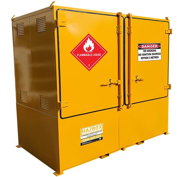 Hazbox® Twin IBC Flammable Storage Unit pH7 Neutralising Hazards