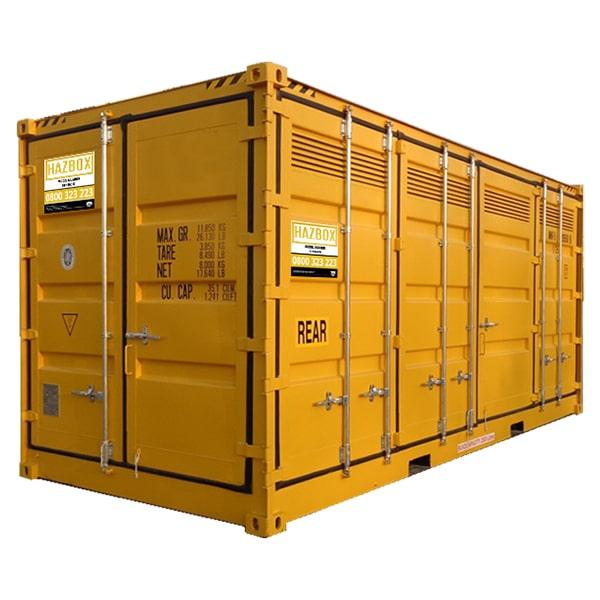 HazBox® Outdoor Hazardous Goods Storage Container - 20FT - pH7 ...