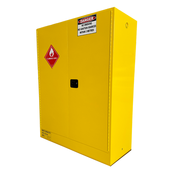 pH7 yellow class 3 oversized flammable liquid storage cabinet 250L capacity