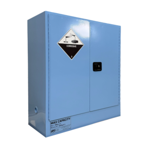 pH7 blue class 8 corrosive substance storage cabinet 160L capacity
