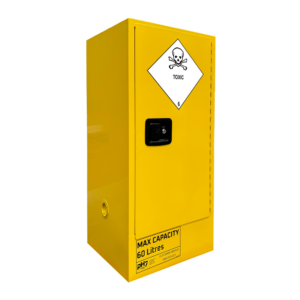pH7 yellow class 6 toxic substances storage cabinet 60L capacity