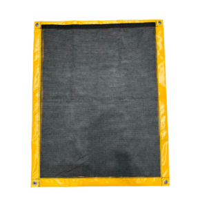 black and yellow filter pad that can absorb oil