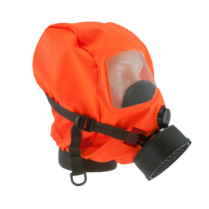 escape respirator with hood and filter
