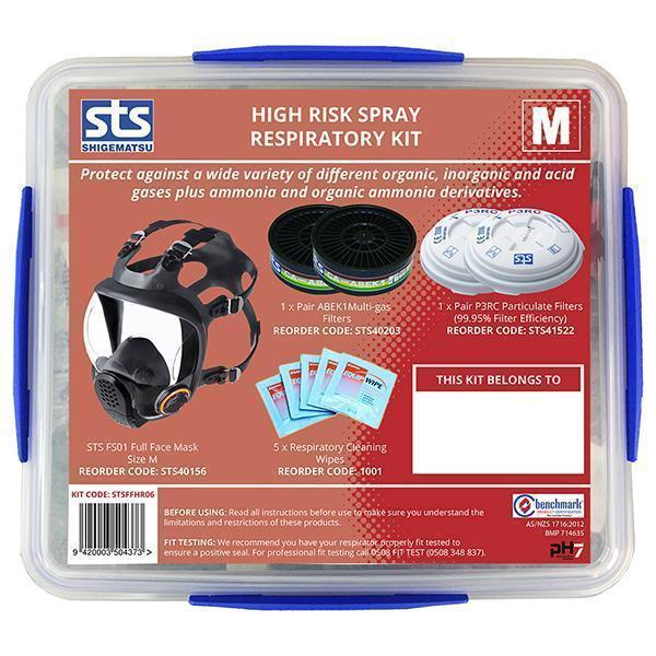 STS Full Face Mask (FS01) - Multi-Gas Respiratory Starter Kit - Medium ...