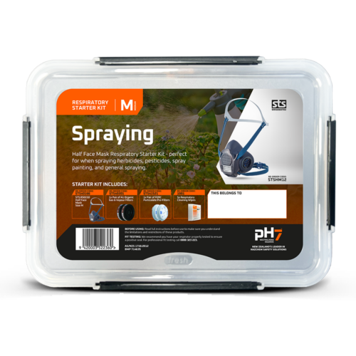 Short Stop Mask STS Half Face Mask (RS01SD) - Spraying Respiratory Starter Kit - pH7 ...
