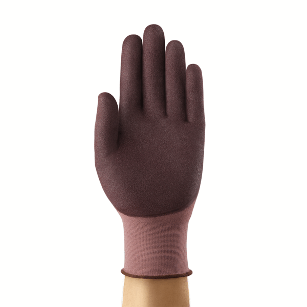 Front view of Ansell HyFlex 11-926 glove showing full palm coating